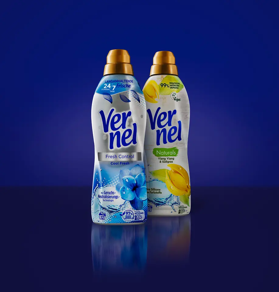 Vernel fabric softener bottles