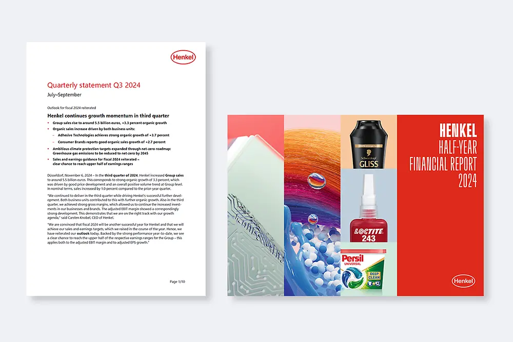 Covers of Henkel reports