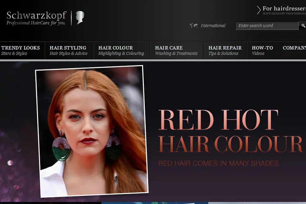 Schwarzkopf website